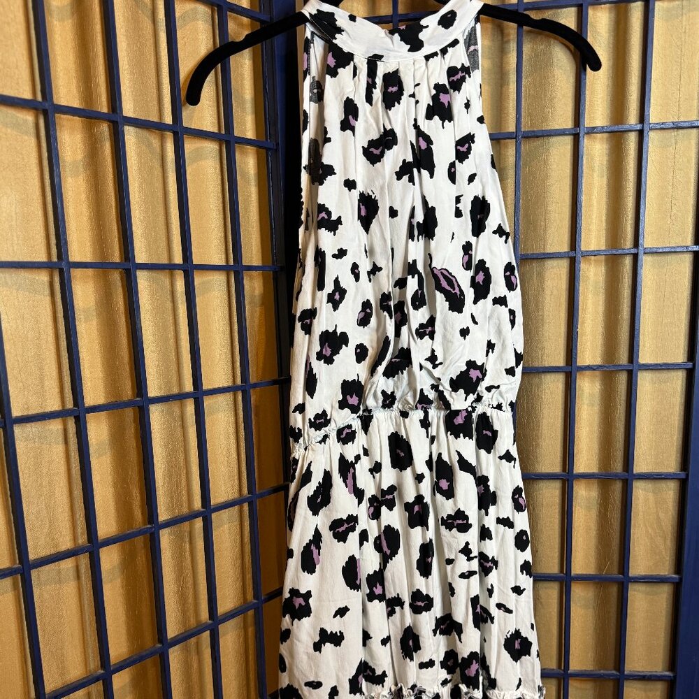 BTFBM Black & White Print Sleeveless Maxi Dress | Size M